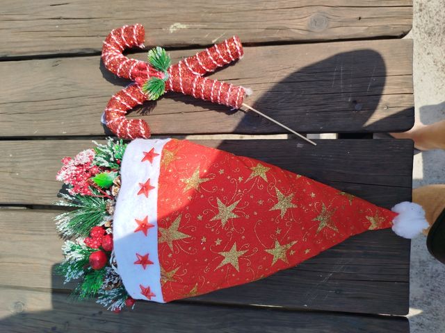 Ghirlanda Natale cappello Babbo Natale