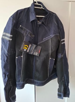 Chaqueta moto KOMINE azul