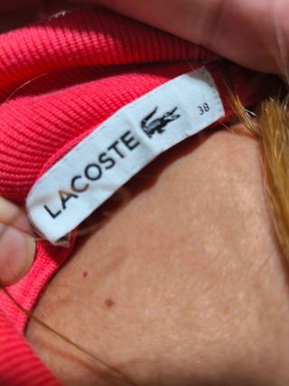 Vestido Lacoste rosa talla M