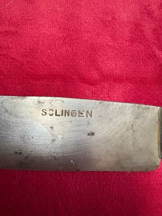 Cubiertos antiguos: cuchillo Sclingen