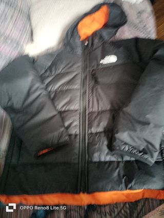 Chaqueta The North Face negra-naranja