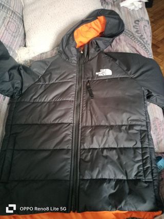 Chaqueta The North Face negra-naranja