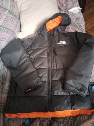 Chaqueta The North Face negra-naranja