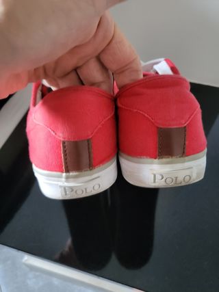 Scarpe Polo Ralph Lauren rosse n.45