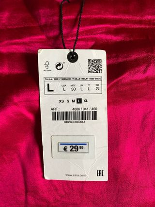 Mini Falda Zara Rosa