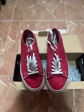 Zapatillas Vans rojas