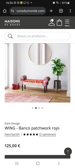 Banco patchwork retro