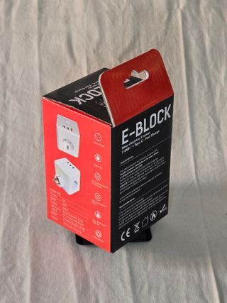 Regleta E-Block Silver Electronics: 3 tomas, 2 USB