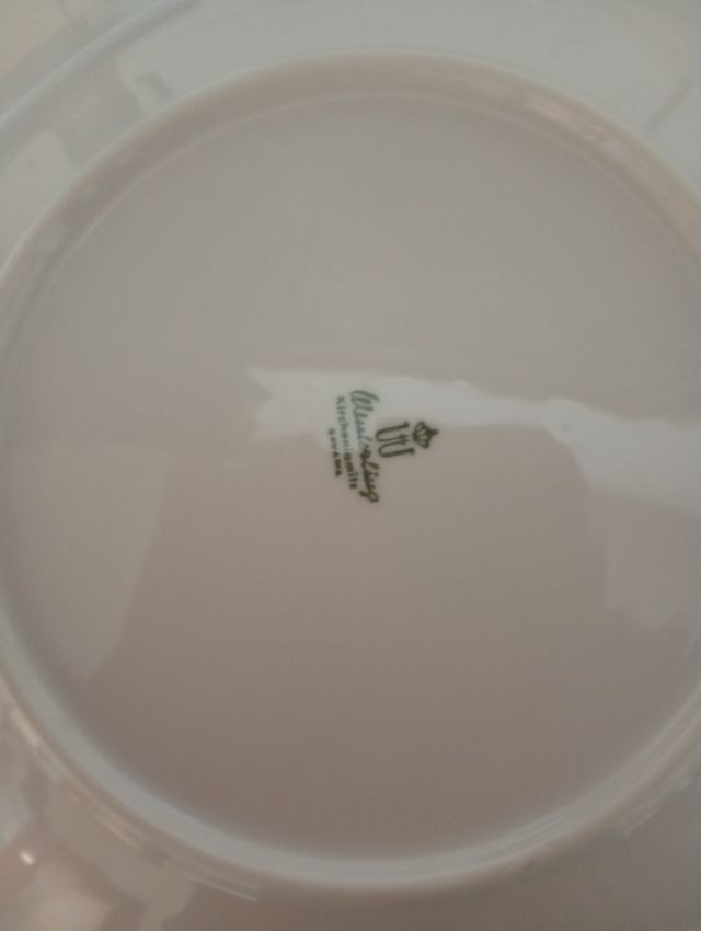 Piatti Ullrich Porcellana bordo oro piatto con sig