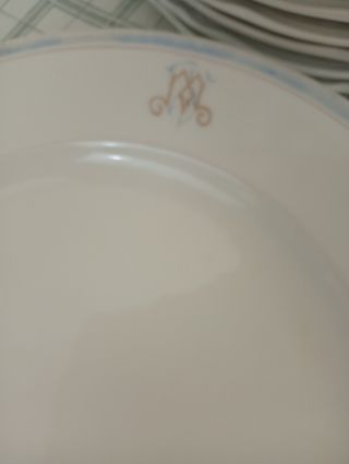 Piatti Ullrich Porcellana bordo oro piatto con sig