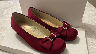 Zapatos fallera granate