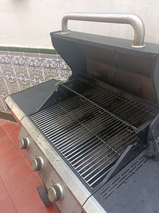 Barbacoa gas 3 fuegos con funda