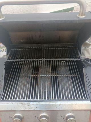Barbacoa gas 3 fuegos con funda