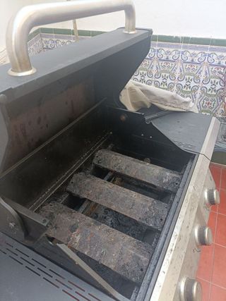 Barbacoa gas 3 fuegos con funda