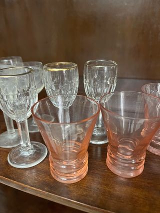 Bicchieri liquore vintage