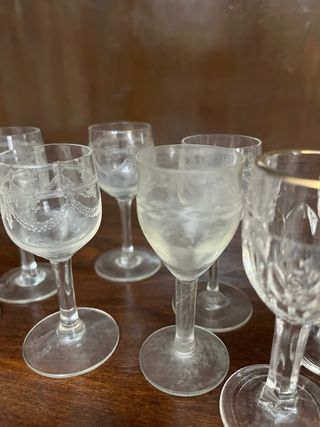 Bicchieri liquore vintage
