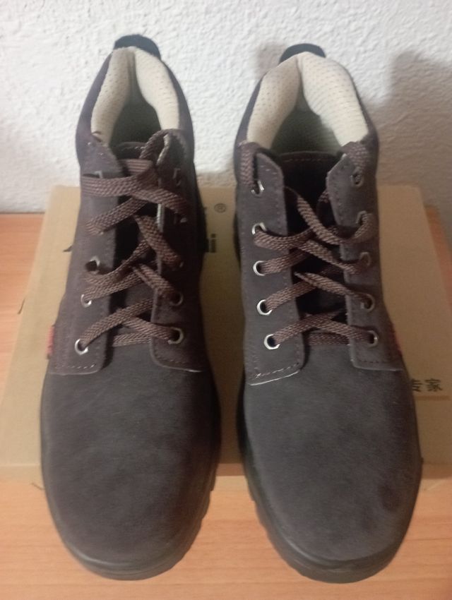 Botas trabajo de calidad nuevas, AnbaoLai Marrón
