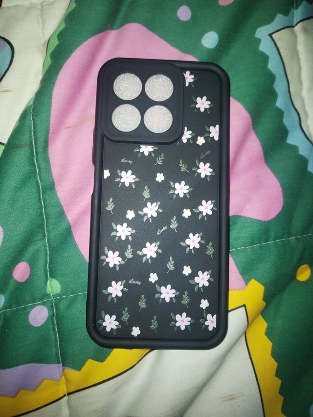 Funda honor x8b - Flores negras