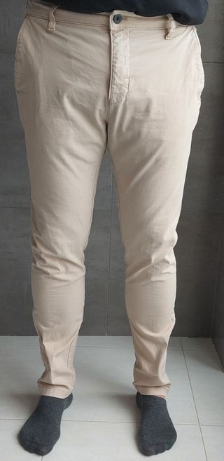 Pantalón Zara beige hombre