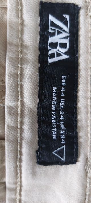 Pantalón Zara beige hombre