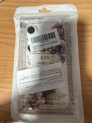 Custodia Samsung S25 trasparente fiori