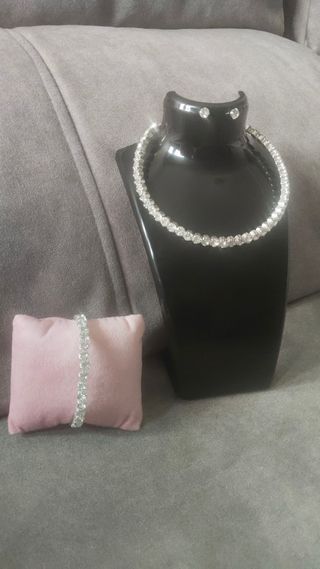 Conjunto Joyas Plata Brillantes
