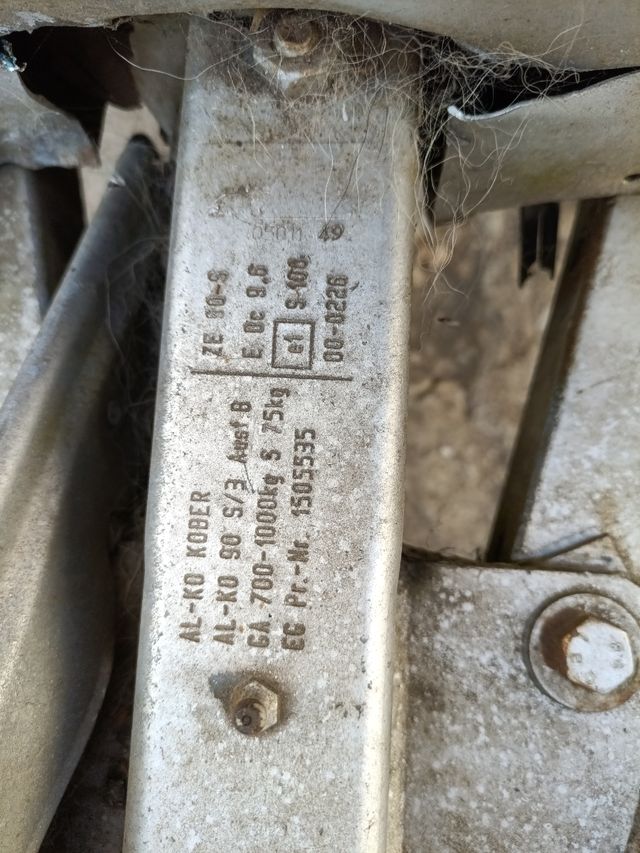 Remolque metálico - 1 eje