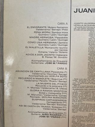 Vinilo Juanito Valderrama - Años 70