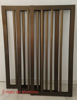 3 Rejas ventana aluminio 114cm