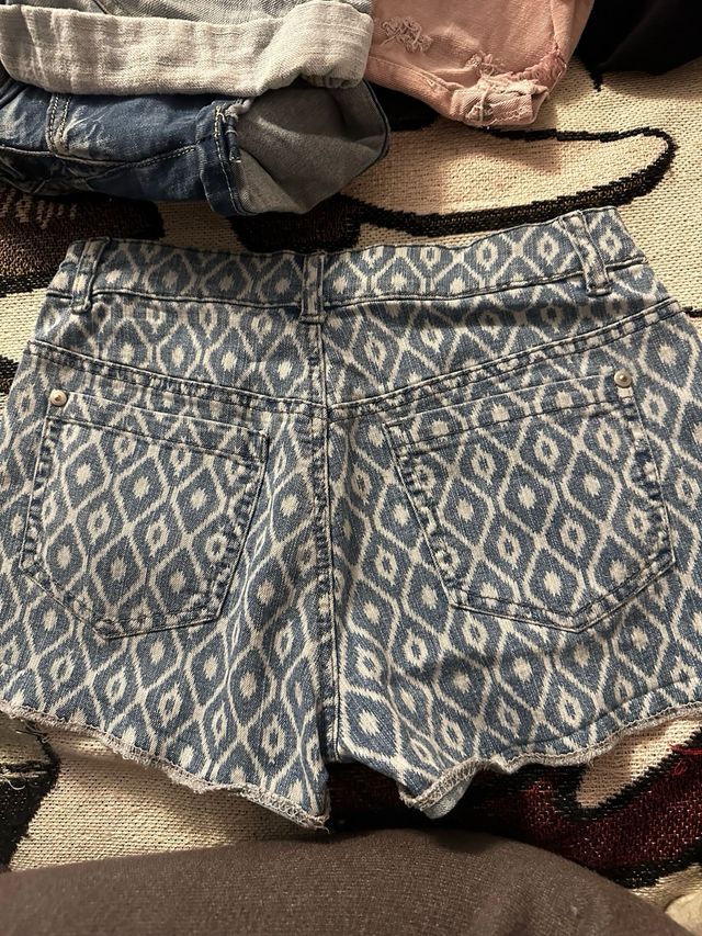 Shorts Vaqueros - Azul y Blanco