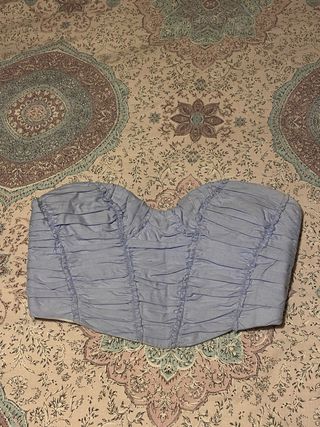 Top Corset Zara azul