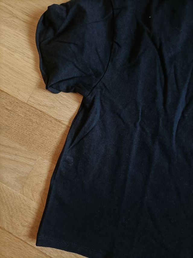 Camiseta Bershka negra - crop