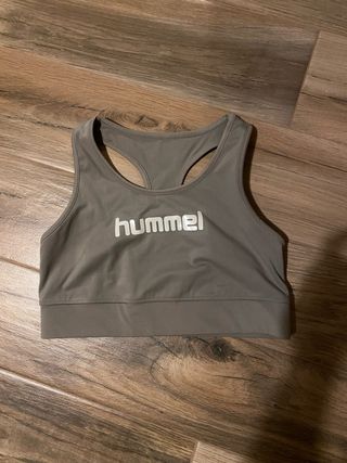 Top deportivo Hummel verde oliva