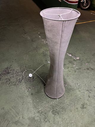Lámpara pie gris - salón