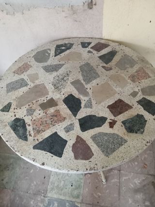 Mesa terraza redonda mosaico