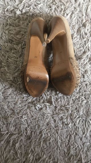 Tacones Zara beige 40