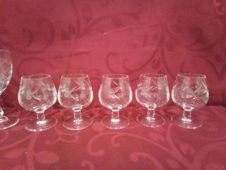 Juego Copas Vino Cristal templado