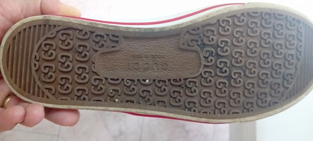 Scarpe Gucci Uomo  numero 41 Bianche/Rosse