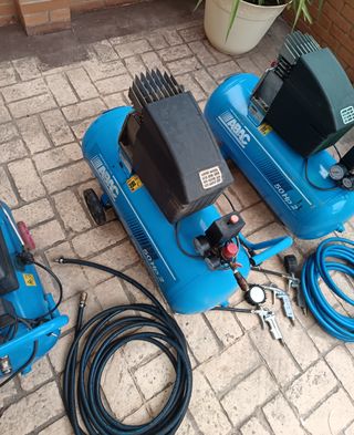 3 Compresores aire ABAC + accesorios