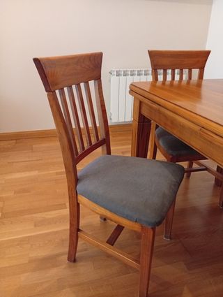 Mesa comedor madera 4 sillas