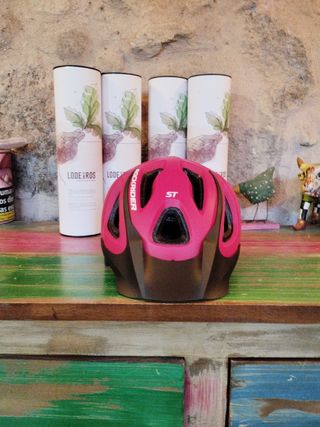Casco bici rojo