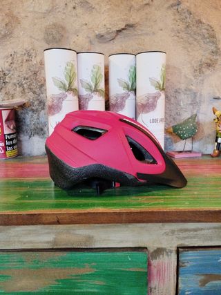 Casco bici rojo