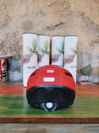 Casco bici rojo
