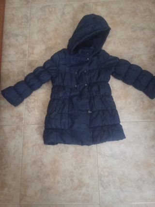 Chaqueta acolchada azul niña