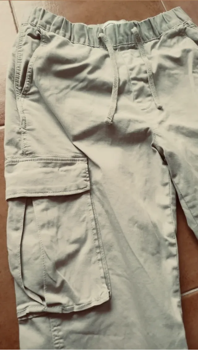Pantalones Cargo Beige Hombre