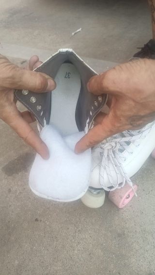 Patines bota blanca mujer 4 ruedas