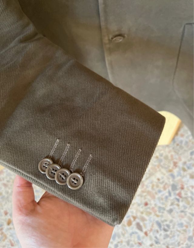 Giacca Uomo Vintage Verde Militare - taglia 54