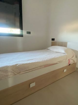 Cama nido - Blanca y madera