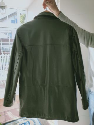 Cazadora cuero Jack & Jones negra