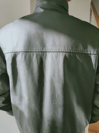 Cazadora cuero Jack & Jones negra